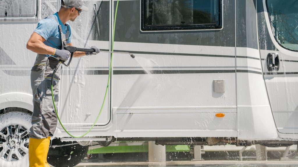 RV Camper Van Washing